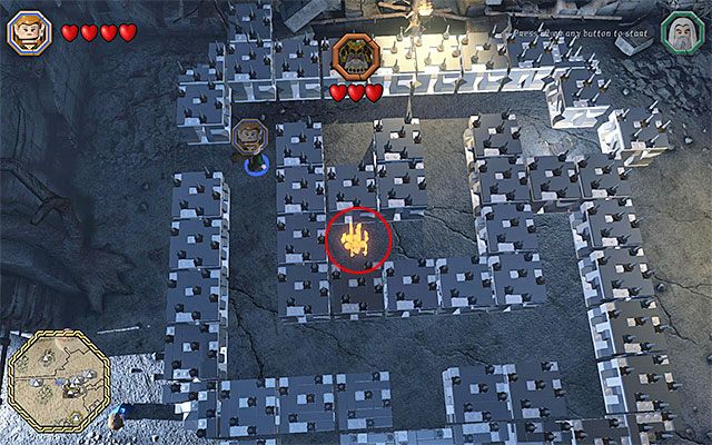 Duch musi docierać do kolejnych ognisk - Białe pytajniki - opisy przejścia zadań (61-80) - LEGO The Hobbit - poradnik do gry