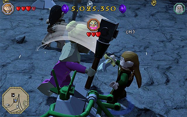 Wciskaj pokazywane na ekranie klawisze - Białe pytajniki - opisy przejścia zadań (81-100) - LEGO The Hobbit - poradnik do gry