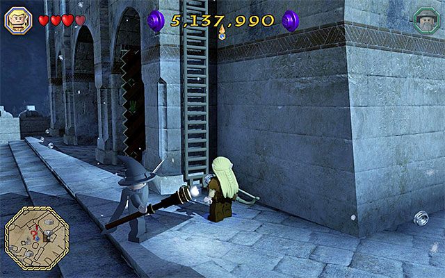 Drabina - Białe pytajniki - opisy przejścia zadań (81-100) - LEGO The Hobbit - poradnik do gry