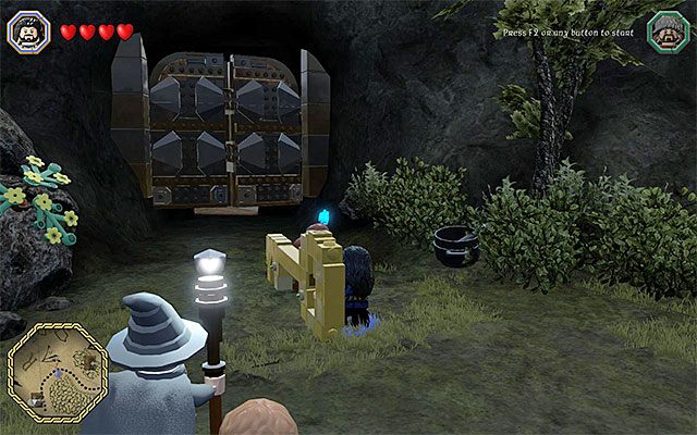 Wyważ bramę - Śródziemie - Dotarcie do jaskini trolli - LEGO The Hobbit - poradnik do gry