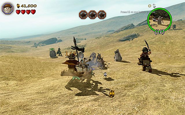 W trakcie pościgu rozglądaj się za różnorakimi skarbami - Etap 5 (The Troll Hoard) - Spotkanie z orkami - LEGO The Hobbit - poradnik do gry