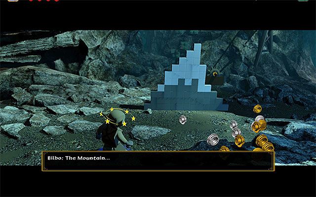 Rozwiązanie pierwszej zagadki - Etap 7 (Goblin-town) - Zagadki Golluma - LEGO The Hobbit - poradnik do gry