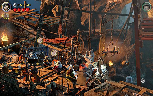 Nowe gobliny regularnie będą przeszkadzały w ucieczce - Etap 7 (Goblin-town) - Ucieczka z Miasta Goblinów - LEGO The Hobbit - poradnik do gry