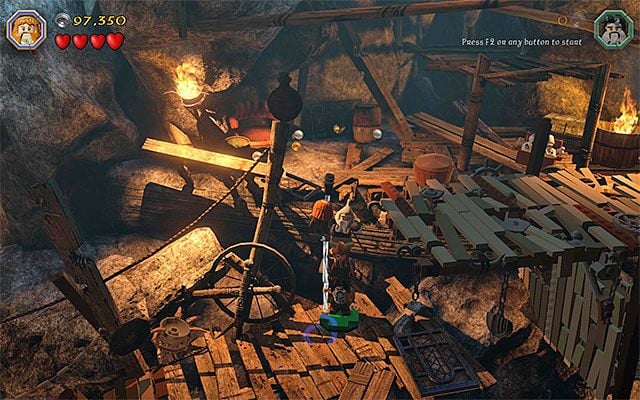 Utwórz wieżę z krasnoludów - Etap 7 (Goblin-town) - Ucieczka z Miasta Goblinów - LEGO The Hobbit - poradnik do gry