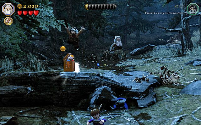 Nie przejmuj się jeśli nie zabierzesz minizestawu, bo możesz go zdobyć w trybie wolnej rozgrywki - Etap 8 (Out of the Frying Pan...) - Ucieczka przed orkami - LEGO The Hobbit - poradnik do gry