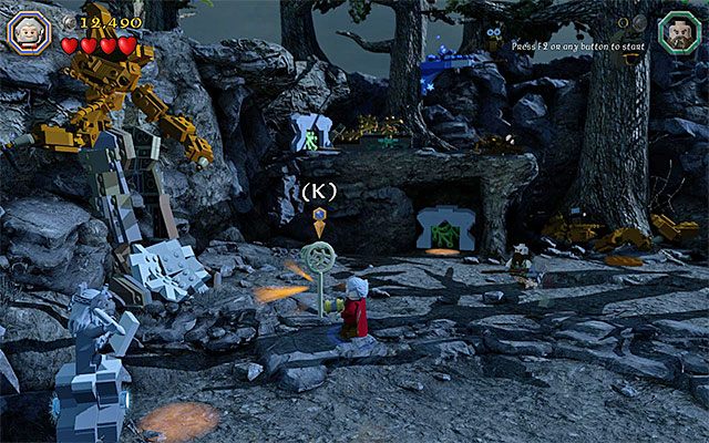 Przykładowy unikalny skarb - Znajdźki (Sekrety) - LEGO The Hobbit - poradnik do gry