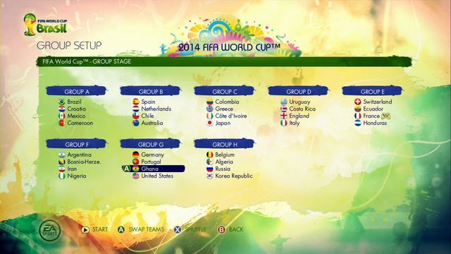 w którym możesz zobaczyć już rozlosowane grupy finałowego turnieju - 2014 FIFA World Cup | Tryby gry w 2014 FIFA World Cup Brazil - 2014 FIFA World Cup Brazil - poradnik do gry