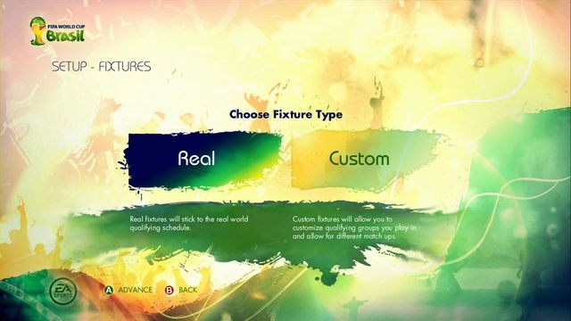 Kolejnym krokiem jest wskazanie porządku eliminacyjnego: opcja Real pozwala na rozegranie spotkań w ramach tych samych grup, w których toczyła się walka w niedawno zakończonych eliminacjach - Road to the FIFA World Cup | Jak awansować i zagrać na Mistrzostwach Świata reprezentacją Polski? - 2014 FIFA World Cup Brazil - poradnik do gry