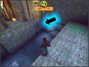 (SEKRET 1/7) Rozwal zaporę z ektoplazmy nowym zaklęciem, zbiegnij na dół, z małego pokoju z lewej zabierz fasolki i wbiegnij do większej sali - Sala Treningowa Skurge | Nauka Skurge w Harry Potter i Komnata Tajemnic - Harry Potter i Komnata Tajemnic - poradnik do gry