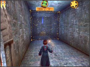 (SEKRET 3/7) Przez znane już pomieszczenia dotrzesz do nowo otwartego wejścia - Sala Treningowa Skurge | Nauka Skurge w Harry Potter i Komnata Tajemnic - Harry Potter i Komnata Tajemnic - poradnik do gry