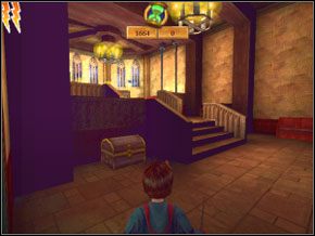 W sali zabierz brązową kartę (20) ze skrzyni po lewej, potem pozostałe przedmioty, ogłusz ślimaka i wróżki - Sala Treningowa Diffindo | Nauka Diffindo w Harry Potter i Komnata Tajemnic - Harry Potter i Komnata Tajemnic - poradnik do gry