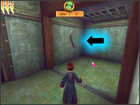 (SEKRET 11/11) Nie biegnij dalej, tylko odwróć się - ogłusz ślimaka i otwórz ścianę z pęknięciem - Sala Treningowa Diffindo | Nauka Diffindo w Harry Potter i Komnata Tajemnic - Harry Potter i Komnata Tajemnic - poradnik do gry