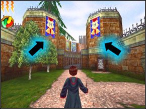 (SEKRET 4/8) Pamiętasz drogę na stadion Quidditcha - Dziedziniec | Nauka Diffindo w Harry Potter i Komnata Tajemnic - Harry Potter i Komnata Tajemnic - poradnik do gry