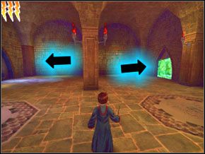 (SEKRET 7/12) Zanim wejdziesz do sali, gdzie podliczane są punkty za cały tydzień, pozbieraj trochę sekretów - Główny Hall | Dom Ślizgonów w Harry Potter i Komnata Tajemnic - Harry Potter i Komnata Tajemnic - poradnik do gry