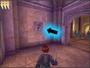 (SEKRET 10/12) Teraz dopiero biegnij do sali z punktacją, ale nie wchodź do środka - Główny Hall | Dom Ślizgonów w Harry Potter i Komnata Tajemnic - Harry Potter i Komnata Tajemnic - poradnik do gry