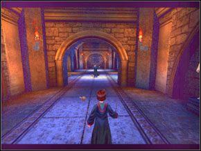 Znajdziesz się w Głównym Hallu, w lochach - Śladem Goylea | Dom Ślizgonów w Harry Potter i Komnata Tajemnic - Harry Potter i Komnata Tajemnic - poradnik do gry