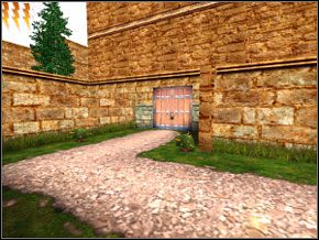 Biegnij do drzwi do stodoły, uważając na ślimaka, otwórz je - Śladem Goylea | Dom Ślizgonów w Harry Potter i Komnata Tajemnic - Harry Potter i Komnata Tajemnic - poradnik do gry