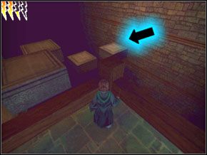 (SEKRET 2/8) Rozświetl różdżkę i spójrz w prawo - Dom Ślizgonów w Harry Potter i Komnata Tajemnic - Harry Potter i Komnata Tajemnic - poradnik do gry