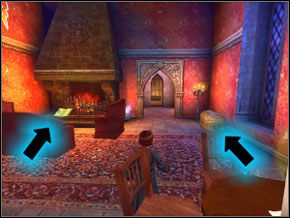 W pokoju możesz zapisać grę i wyciągnąć ze złotej skrzyni srebrną kartę (2) - W drodze do pokoju | Powitanie w Harry Potter i Komnata Tajemnic - Harry Potter i Komnata Tajemnic - poradnik do gry