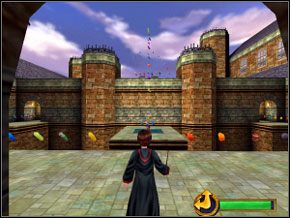 Biegnij za dziewczynką do pokoju, gdzie podliczane są punkty - Trening Qudditch | Nauka Rictusempry w Harry Potter i Komnata Tajemnic - Harry Potter i Komnata Tajemnic - poradnik do gry