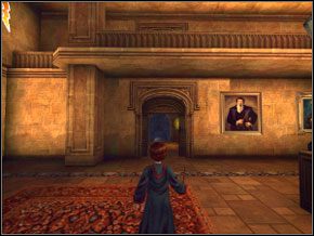 Biegnij cały czas za Hermioną, to dotrzesz do zejścia do lochów - Lekcje profesorów Snapea i Flitwicka | Nauka Rictusempry - Harry Potter i Komnata Tajemnic - poradnik do gry