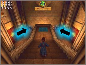 Biegnij przed siebie, do większej sali, gdzie ogłusz dwa gnomy i każdego wrzuć do jego nory - Sala Treningowa Spongify | Nauka Spongify w Harry Potter i Komnata Tajemnic - Harry Potter i Komnata Tajemnic - poradnik do gry