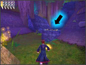 Biegnij dalej i rozświetl swą różdżkę - zostanie taka już do końca poziomu - Zakazany Las | Komnata Tajemnic w Harry Potter i Komnata Tajemnic - Harry Potter i Komnata Tajemnic - poradnik do gry