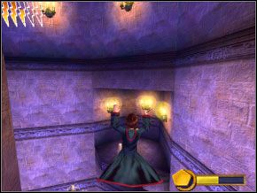 Wbiegnij do okrągłej sali, skręć w prawo i rozświetl różdżkę na posągu gargulca - Komnata Złotych Kart | Komnata Tajemnic w Harry Potter i Komnata Tajemnic - Harry Potter i Komnata Tajemnic - poradnik do gry