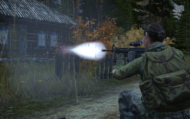 gracz strzelający z m4a1 - DayZ: Bronie palne - broń krótka, główna, lista - DayZ - poradnik do gry