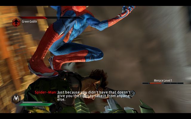 Walka w powietrzu - The Green Goblin! | Opis przejścia The Amazing Spider-Man 2 - The Amazing Spider-Man 2 - poradnik do gry