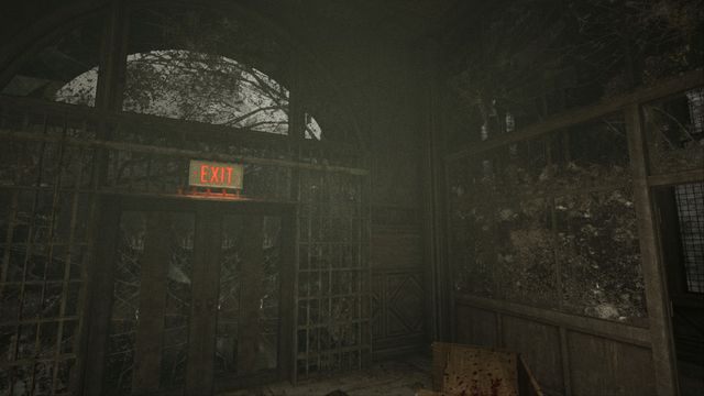 Zamknięte wyjście, odwróć się i wskocz na kartony po prawej - Podziemne Laboratorium/Szpital | Przejście gry Outlast Whistleblower - Outlast: Whistleblower - poradnik do gry
