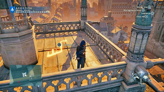 Ostatnią odpowiedź znajduje się na dachu pobliskiej wieży - Zadania poboczne | Hotel de Ville - mapa w AC Unity - Assassins Creed: Unity - poradnik do gry