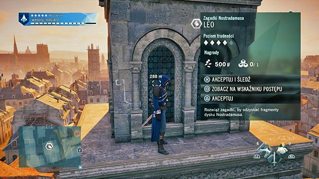 Symbol znajduje się na ścianie wieży kościelnej, w południowej części dzielnicy - Zadania poboczne | Hotel de Ville - mapa w AC Unity - Assassins Creed: Unity - poradnik do gry