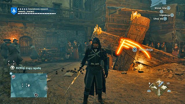 Drugą odpowiedź znajdziesz w Cour des miracles, na leżącym na ziemi krzyżu - Zadania poboczne | Porte-Saint-Denis - mapa w AC Unity - Assassins Creed: Unity - poradnik do gry