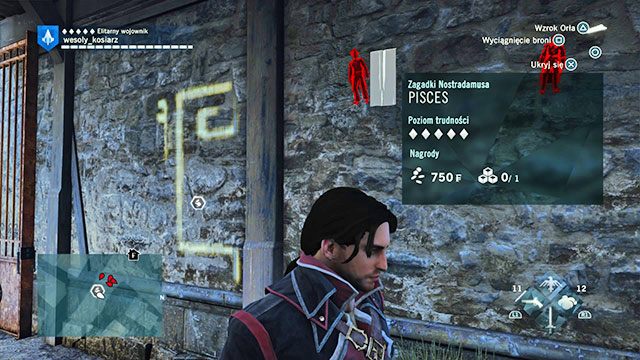 Symbol znajdziesz w zaułku między dwoma budynkami - Zadania poboczne | Saint-Jacques - mapa w AC Unity - Assassins Creed: Unity - poradnik do gry