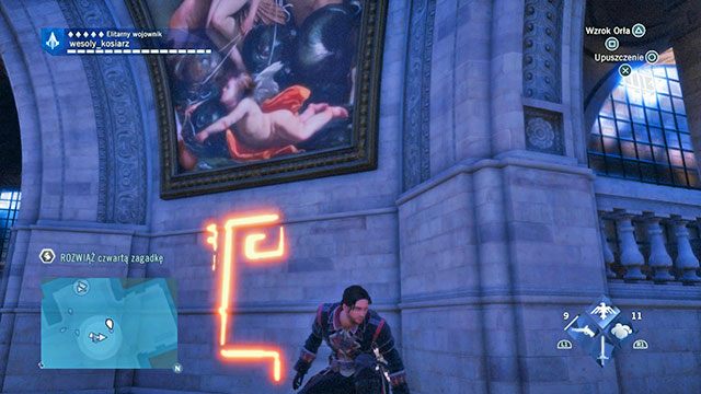 Czwartą odpowiedź znajdziesz w panteonie, pod malowidłem we wschodniej części budynku, poniżej kopuły - Zadania poboczne | Saint-Jacques - mapa w AC Unity - Assassins Creed: Unity - poradnik do gry