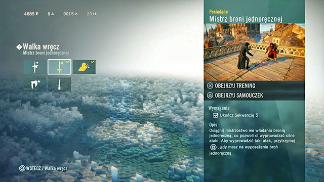 Do wykupienia umiejętności potrzebujesz punktów synchronizacji - Umiejętności | Podróżowanie po mieście w AC Unity - Assassins Creed: Unity - poradnik do gry