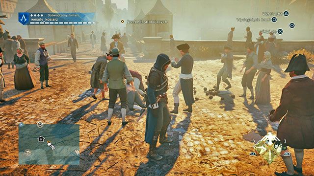Podróżując ulicami Paryża czasami otrzymasz od gry zadanie - Aktywności w tłumie | Aktywności dodatkowe w AC Unity - Assassins Creed: Unity - poradnik do gry