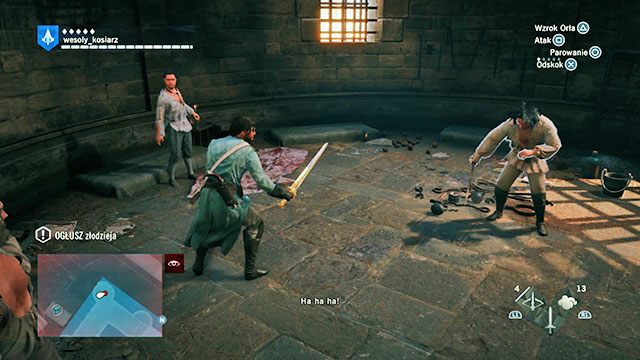 Kolejna osoba ma chrapkę na zegarek Arno. - 01 - Za kratami | Solucja AC Unity - Assassins Creed: Unity - poradnik do gry
