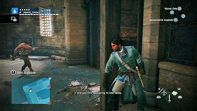 Musisz ukryć się po właściwej stronie ściany. - 01 - Za kratami | Solucja AC Unity - Assassins Creed: Unity - poradnik do gry