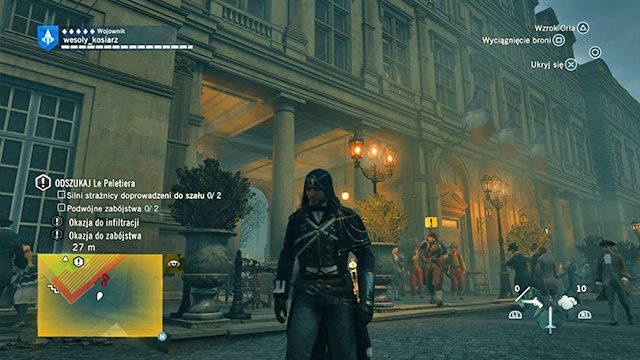 Tylko trzech strażników i żadnego dzwonu w pobliżu. - 01 - Spotkanie przy obiedzie | Solucja AC Unity - Assassins Creed: Unity - poradnik do gry