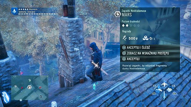 Symbol znajdziesz na kominie nieopodal cmentarza - Zadania poboczne | Cite - mapa w AC Unity - Assassins Creed: Unity - poradnik do gry