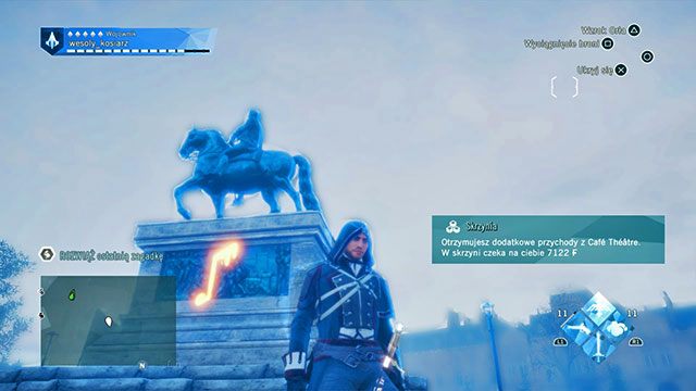 Ostatni symbol znajduje się na zachodnim skraju Palais de Justice, na podstawie pomnika, na płaskorzeźbie - Zadania poboczne | Cite - mapa w AC Unity - Assassins Creed: Unity - poradnik do gry