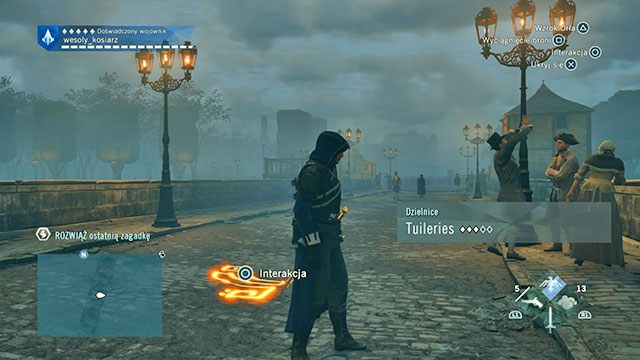 Ostatnią odpowiedź znajdziesz na Pont de la Concorde - Zadania poboczne | Tuileries - mapa w AC Unity - Assassins Creed: Unity - poradnik do gry