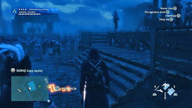 Druga odpowiedź znajduje się na Placu Rewolucji, na ziemi przy gilotynie, po jej wschodniej stronie - Zadania poboczne | Tuileries - mapa w AC Unity - Assassins Creed: Unity - poradnik do gry