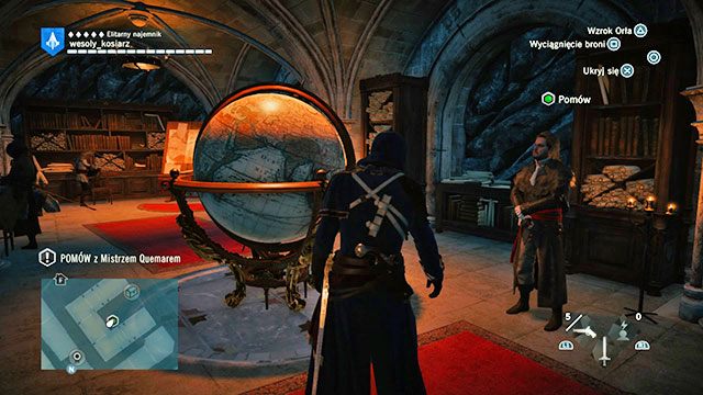 Mistrz Quemar może coś wiedzieć na temat zabójstwa. - 02 - Spotkanie z Mirabeau | Solucja AC Unity - Assassins Creed: Unity - poradnik do gry