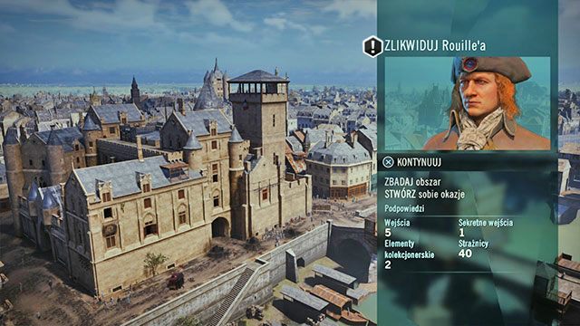 Twój kolejny cel, Rouille, znajduje się w miejskich koszarach - 02 - Masakry Wrześniowe | Solucja AC Unity - Assassins Creed: Unity - poradnik do gry