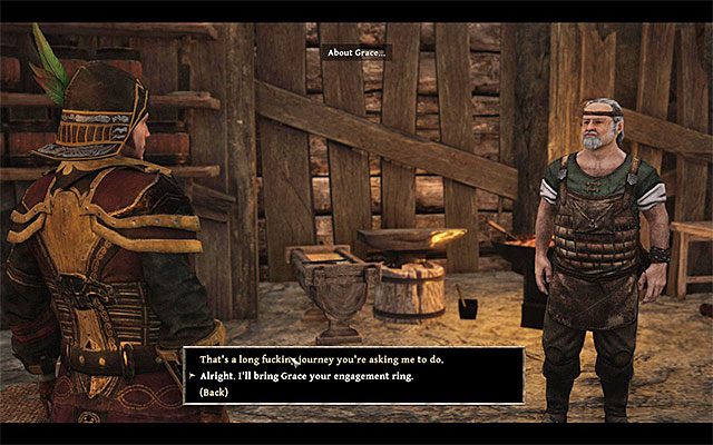 Po tym jak zgodzisz się na wykonanie zadanie otrzymasz pierścionek - The Engagement Ring (Pierścionek zaręczynowy) | Poboczne zadania - Calador - Risen 3: Władcy Tytanów - poradnik do gry