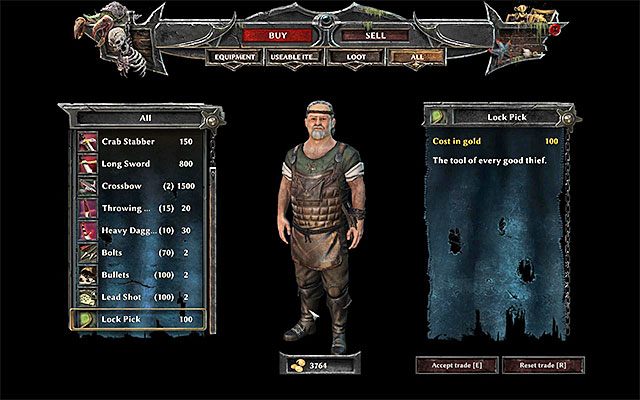 Dobrze jest jak najwcześniej zakupić wytrych - Na co wydawać pieniądze w Risen 3 Władcy Tytanów? | Opis mechanik rozgrywki - Risen 3: Władcy Tytanów - poradnik do gry