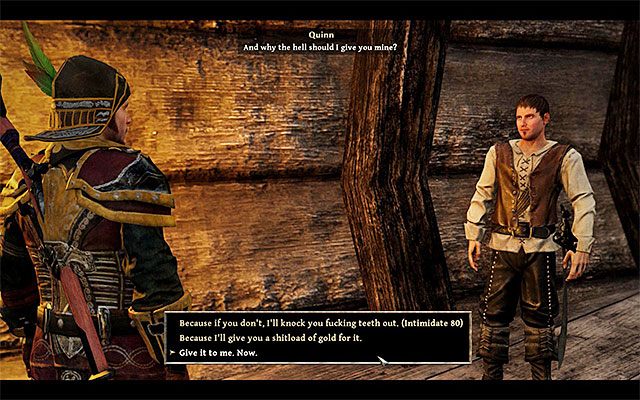 Wymuś przekazanie przez Quinna rękojeści miecza - Fragile Past Sins (Grzechy przeszłości) | Poboczne zadania - Kila | Risen 3 - Risen 3: Władcy Tytanów - poradnik do gry